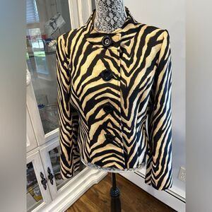 Liz Claiborne Zebra Pattern Blazer